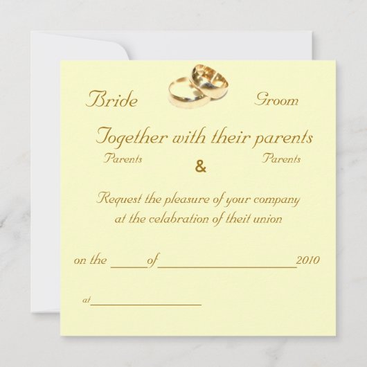 アジサイの愛 招待状 (裏面)