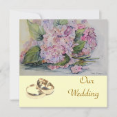 アジサイの愛 招待状 (正面)