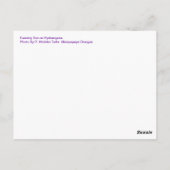 アジサイの日の入り ポストカード (裏面)