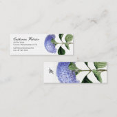 アジサイの植物の名刺 スキニー名刺 (正面/裏面)