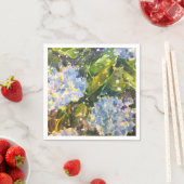 アジサイの水彩プリントナプキン スタンダードカクテルナプキン (インサイチュ)