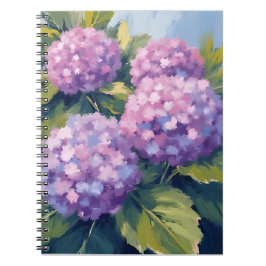 アジサイの水彩画 ノートブック