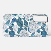 アジサイの水彩画 SAMSUNG GALAXYケース (裏面横)