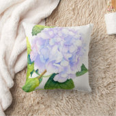 アジサイの水彩 クッション (ブランケット)