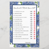 アジサイの水色の推測誰がブライダルシャワーゲーム (正面)