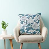 アジサイの水色 クッション (椅子)