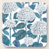 アジサイの水色 コースター (正面)