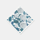 アジサイの水色 スタンダードカクテルナプキン (角)