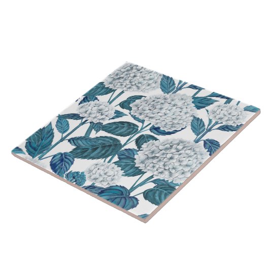 アジサイの水色 タイル (側面)