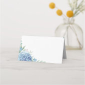 アジサイの水色 プレイスカード (裏面)