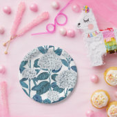 アジサイの水色 ペーパープレート (パーティー)