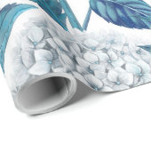 アジサイの水色 ラッピングペーパー (ロールコーナー)