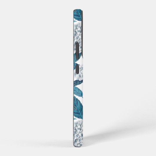 アジサイの水色 SAMSUNG GALAXYケース (右側面)