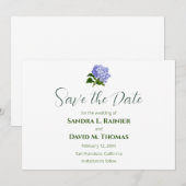 アジサイの結婚式セーブ・ザ・デートカード セーブザデート (正面/裏面)