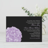 アジサイの結婚式招待状 招待状 (スタンド正面)