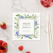 アジサイの結婚式 スタンダードカクテルナプキン (インサイチュ)