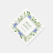 アジサイの結婚式 スタンダードカクテルナプキン (角)
