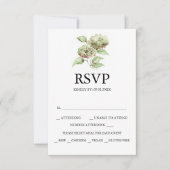 アジサイの結婚式RSVPカード 出欠カード (正面)