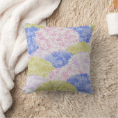 アジサイの美しい畑 クッション (ブランケット)