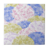 アジサイの美しい畑 タイル (正面)