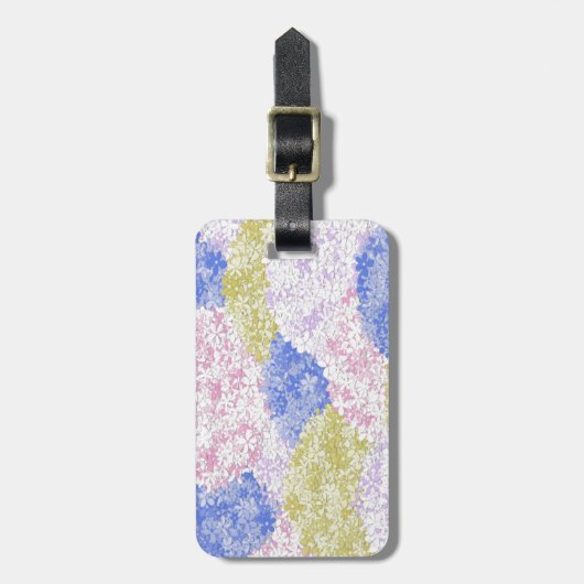 アジサイの美しい畑 ラゲッジタグ (正面縦)