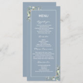 アジサイの色と緑の離れフラットメニュー メニュー (正面/裏面)