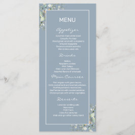 アジサイの色と緑の離れフラットメニュー メニュー