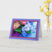 アジサイの色縁どとIV カード (黄色い花)