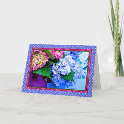 アジサイの色縁どとIV カード (正面)