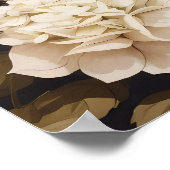 アジサイの花が咲くラグドール猫 ポスター (角)