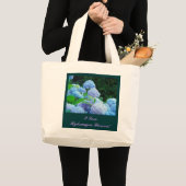 アジサイの花が大好き!トートバッグ ギフト 祝日 ラージトートバッグ (正面(商品))