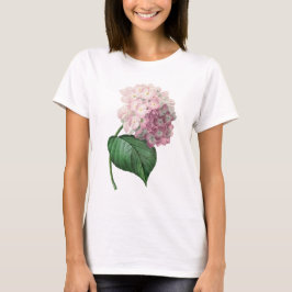 アジサイの花のアートビンテージスタイルTシャツ Tシャツ