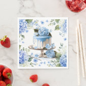 アジサイの花のケーキ スタンダードランチョンナプキン (インサイチュ)
