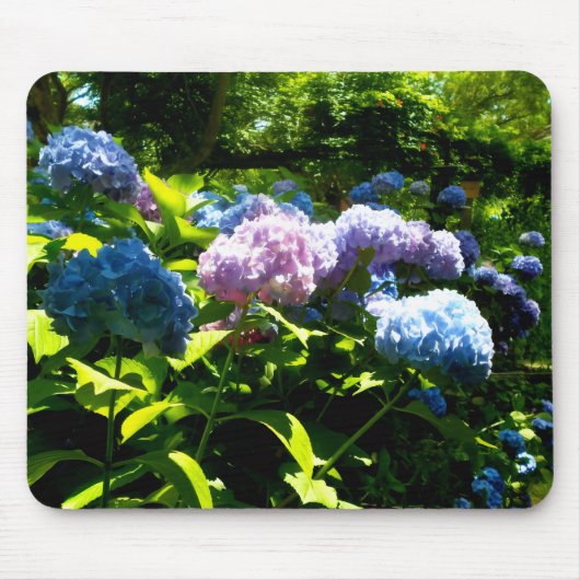 アジサイの花のゲルマウスパッド マウスパッド (正面)