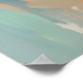 アジサイの花のファッションペインティング ポスター (角)