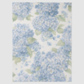 アジサイの花のブルーティシューペーパー 薄葉紙 (正面)
