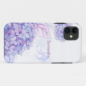 アジサイの花のモノグラムのiPhone 5の穹窖の箱 Case-Mate iPhoneケース (裏面(横))