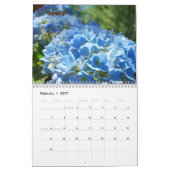 アジサイの花の庭の写真 カレンダー (2月 2027)