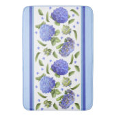 アジサイの花の模様 バスマット (正面縦)