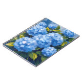 アジサイの花の水彩画フラワー ノートブック (左側)