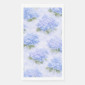 アジサイの花の紙製ゲストタオル (正面)