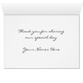 アジサイの花の結婚式のテーブルの座席表 (内部横(下))