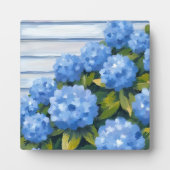 アジサイの花の絵画アート フォトプラーク (正面)
