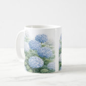 アジサイの花の絵  コーヒーマグカップ (正面左)