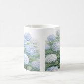 アジサイの花の絵  コーヒーマグカップ (中央)