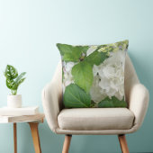 アジサイの花の緑の白い自然の園芸植物 クッション (椅子)