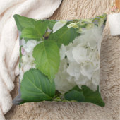 アジサイの花の緑の白い自然の園芸植物 クッション (ブランケット)