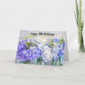 アジサイの花の30歳の誕生日おめでとうカード カード (正面)