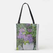 アジサイの花トートバッグ トートバッグ (裏面)