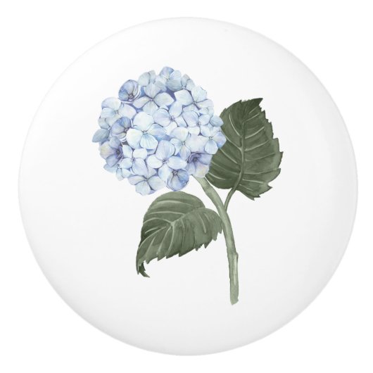 アジサイの花ブルーム セラミックノブ (正面)